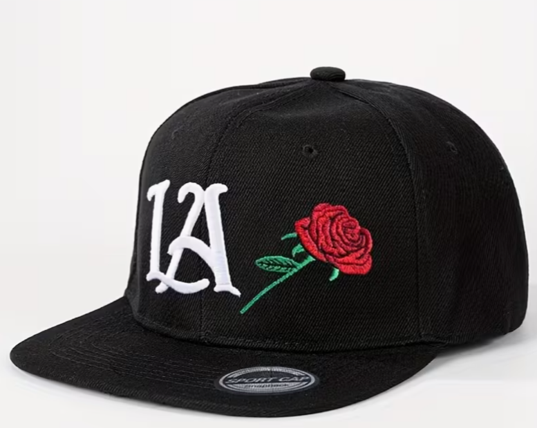 Black fitted cap